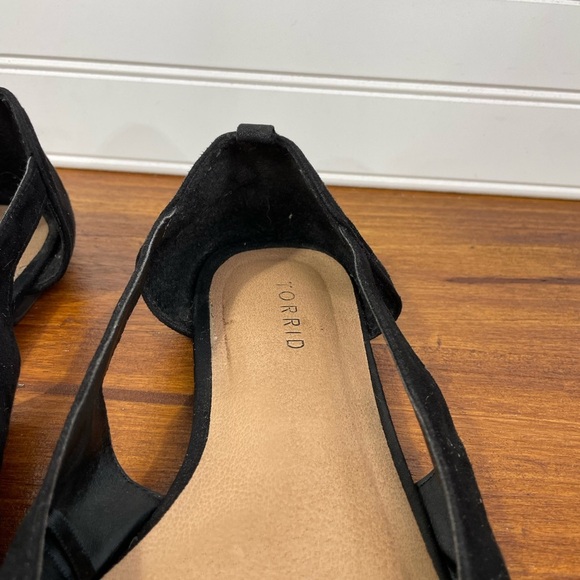 Torrid Black Bow Sandals 10W Womens - Picture 2 of 8